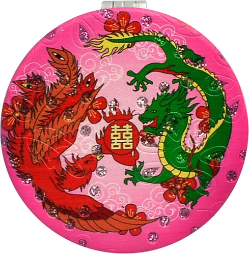 Miniatura 12 de Espejo lateral doble Feng Shui Lucky Mirror Dragones dobles