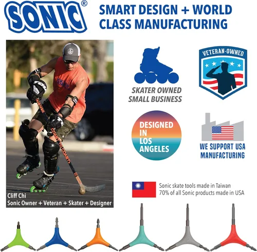 Miniatura 7 de Sonic Pro Patines en línea herramienta Azul