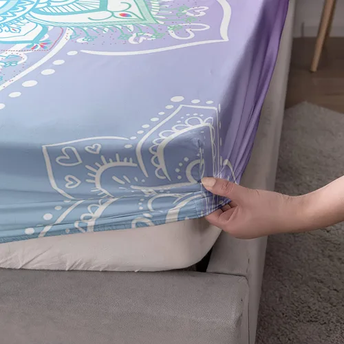 Miniatura 5 de HOSIMA Juego de sábanas bajeras con temática de tortuga marina, diseño de playa costera, para decoración de habitación de niños, adolescentes