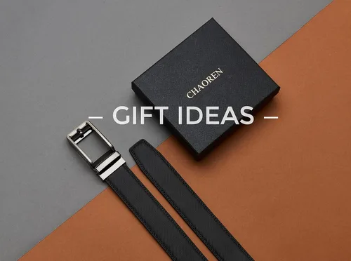 Miniatura 7 de CHAOREN Cinturón de trinquete - Cinturón de vestir para hombre de 1 38 pulgadas Comfort Click - Compañero perfecto para Oxfords de hombre