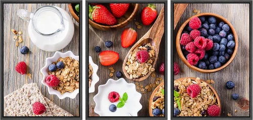 Miniatura 15 de wall26 Lienzo enmarcado para pared, juego de arte de hierbas, verduras y condimentos en madera, alimentos, fotografía cultural, realismo, paisaje