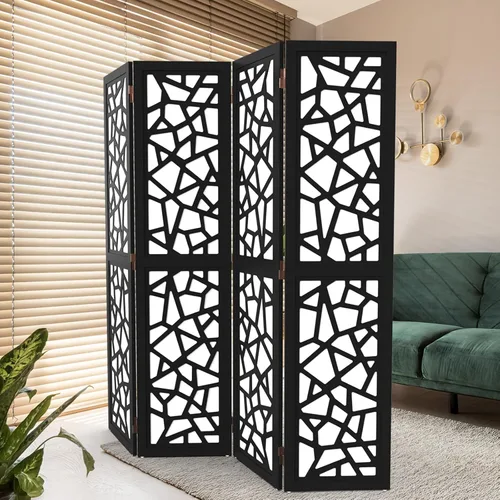 Miniatura 7 de VINGLI Divisor de habitación de 70 pulgadas de alto, pantalla de privacidad de tela no tejida, divisores de pared de división interiores, separador
