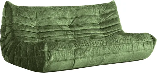 Miniatura 9 de Puf para adultos, silla puf grande, sillón con relleno de espuma viscoelástica para el hogar, apartamento o sala de juegos, gris afelpado Felpa gris