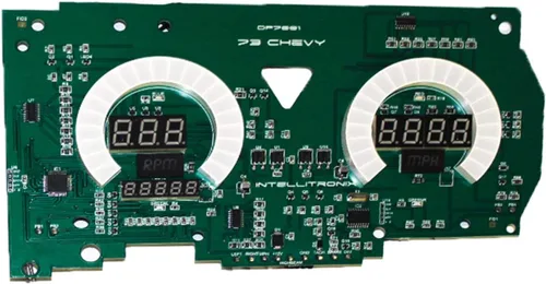 Miniatura 3 de Panel de medidor digital LED compatible con Chevy Truck 1973-87 (azul)