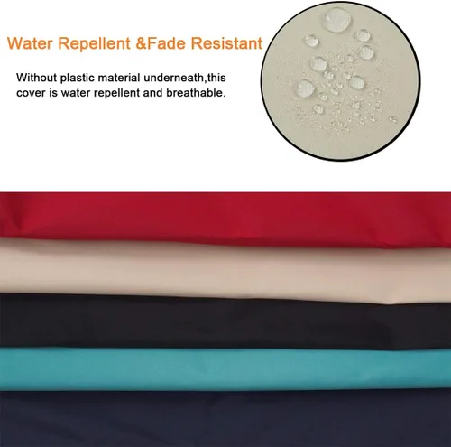 Miniatura 4 de Sigmat - Funda para cojín de asiento de exterior repelente al agua, funda cuadrada para cojín de silla, solo funda, negra, 18"x18"x2" (2 fundas)