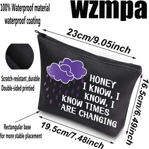 Miniatura 2 de WZMPA Bolsa de maquillaje cosmética para fanáticos de la música, regalo inspirado en la música, miel, sé que conozco, bolsa de maquillaje con Miel