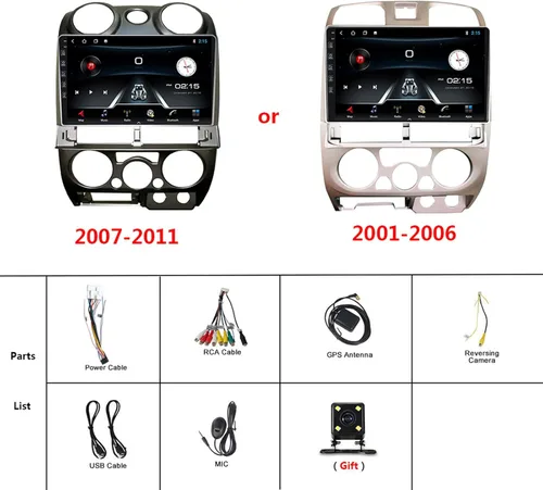 Miniatura 2 de 9 pulgadas Android 9.0 IPS pantalla coche estéreo radio navegación GPS para Isuzu DMAX 2007-2011 unidad principal Bluetooth reproductor multimedia