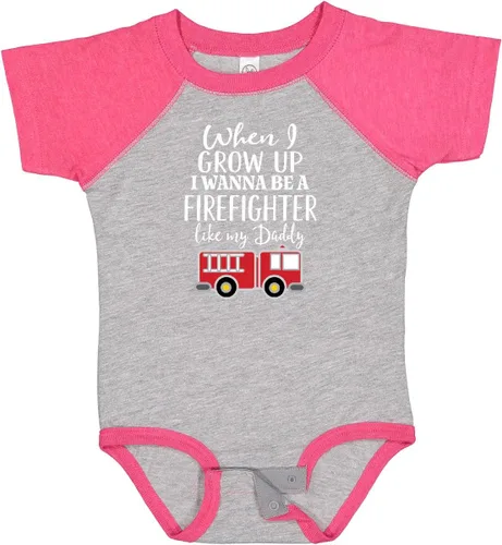 Miniatura 24 de inktastic Body de bebé Future Firefighter Like Daddy