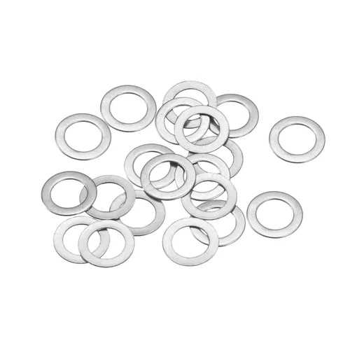 Miniatura 14 de uxcell Arandelas planas de acero inoxidable M3 304, 20 espaciadores planos ultrafinos de 0.118 x 0.197 x 0.004 in para tornillo de tornillo
