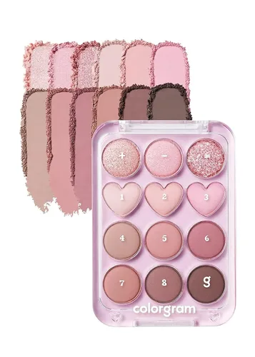 Miniatura 11 de COLORGRAM Paleta de Sombras de Ojos Pin Point 03 Rosa+Lavanda Tonos Ultra-Mezclables Mate, Glitter, Shimmer para Maquillaje Diario Paleta de 3.