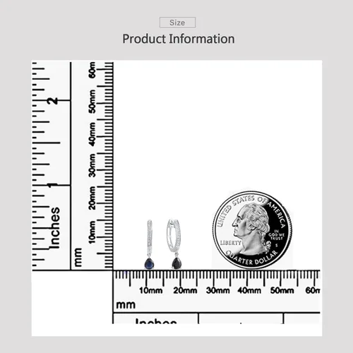 Miniatura 5 de Santuzza Aretes de aro delicados de oro macizo de 10 quilates para mujer