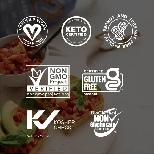 Miniatura 2 de Carbonaut Sin gluten, bajo en carbohidratos, certificado cetogénico, sin OMG, vegano (sin gluten, blanco bajo en carbohidratos, paquete de 4)