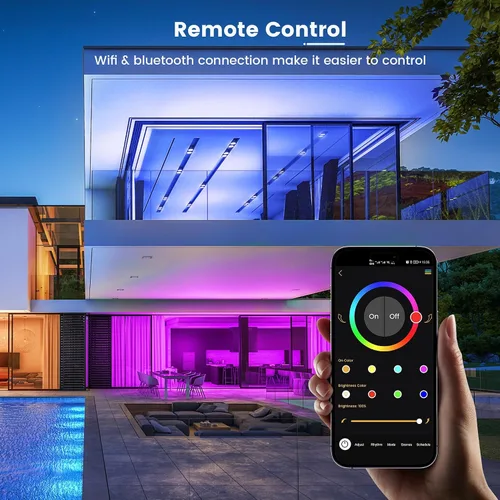 Miniatura 6 de OHLUX BR30 Bombilla inteligente de inundación, bombilla inteligente WiFi equivalente a 85 W, RGBCW, sincronización de música, bombilla que cambia