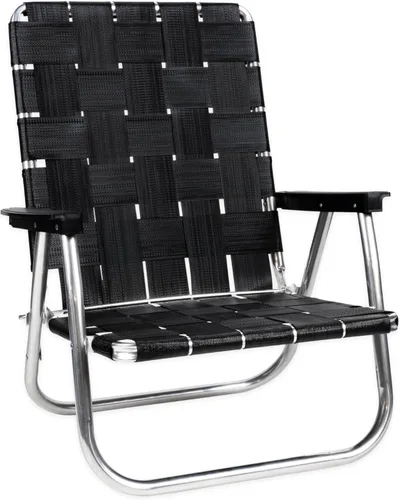 Miniatura 16 de Silla de césped USA plegable de aluminio para patio al aire libre Sillas con correas resistentes para camping, deportes, playa, jardín