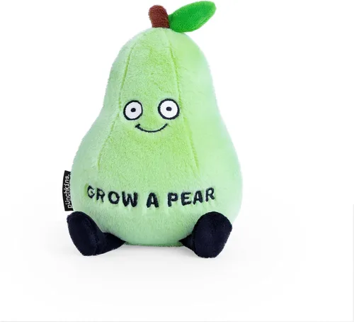 Punchkins Pera de Peluche - Cría una Pera Linda de Peluche Fruta, Regalo para Amantes de la Comida, Peluche de Comida para Regalar Cultivar una pera