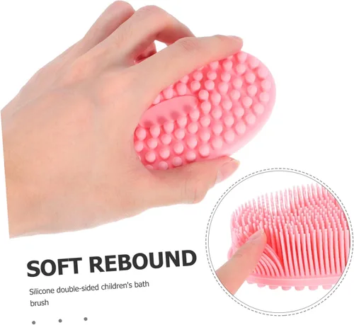 Miniatura 8 de NOLITOY Cepillo de baño suave para limpieza de la piel, 2 piezas, promueve el desarrollo sensorial, la unión emocional para una estimulación táctil