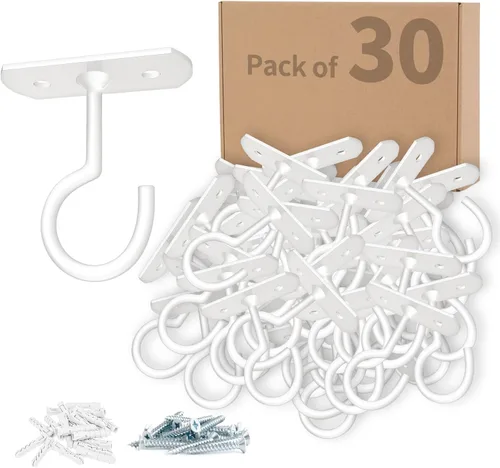 Miniatura 19 de Ganchos colgantes de metal para plantas, 6 pulgadas, paquete de 4 ganchos decorativos de pared para colgar linternas, comedero de pájaros, cesta