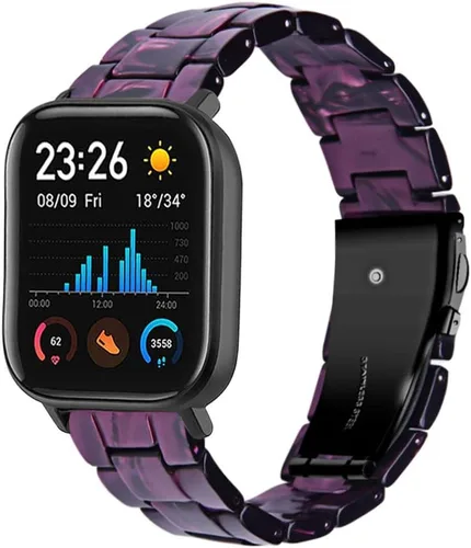 Miniatura 16 de FitTurn Bandas de resina compatibles con Amazfit Bip 6/Bip 5/Pace/Cheetah/Stratos 2 3/GTR 4/GTR 3/GTR 3 Pro/GTR 2/GTR 2e/GTR 1.850 in Reloj