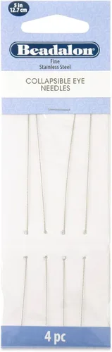 Miniatura 8 de Beadalon - Agujas plegables para ojos, paquete variado, finas de 0.012 in / 0.012 pulgadas, medianas, 0.014 in / .014 pulgadas, pesadas 0.51 / .020