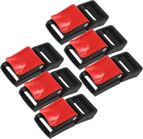 OUNONA 6 piezas de hebilla para casco de motocicleta, kit de hebilla de liberación rápida, accesorios para casco de motocicleta, hebillas de