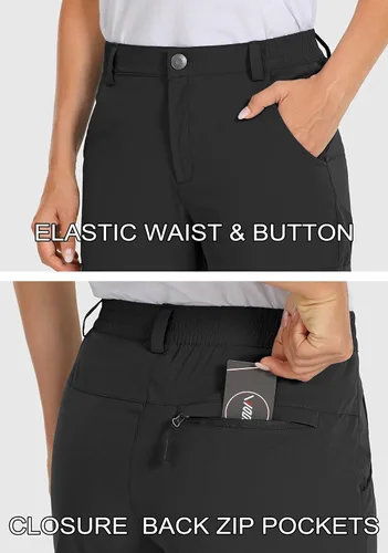 Miniatura 4 de Viodia Pantalones cargo de senderismo para mujer, de secado rápido, UPF50+, impermeables, para pesca, golf, viajes, con bolsillos
