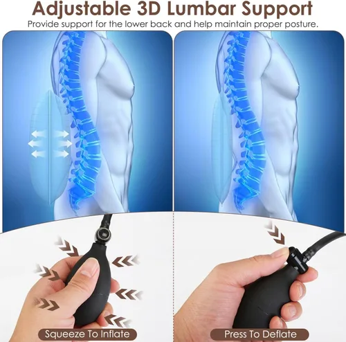 Miniatura 6 de KOCASO Alfombrilla de masaje de cuerpo completo de piel sintética, almohadilla multifuncional para silla de masaje con temporizador de calor