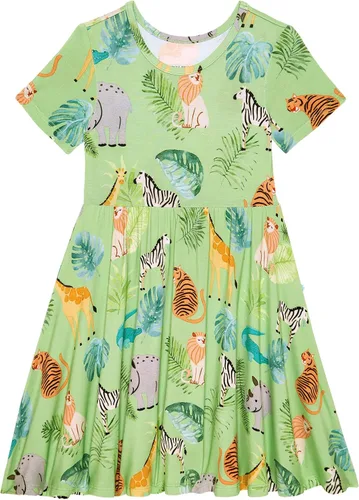 Miniatura 32 de Posh Peanut - Vestidos para niñas – Vestido suave para niña hecho con viscosa de bambú – Vestidos de otoño, primavera y verano para niñas