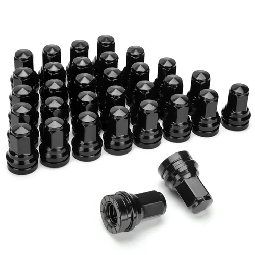 Miniatura 10 de Dynofit Tuercas de llanta OEM de 14 x 2 para F150 2000-2014, tuercas sintonizadoras de acero de fábrica de una sola pieza compatibles con Ford
