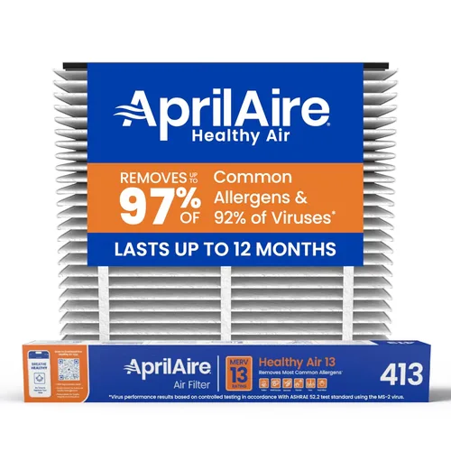 Miniatura 23 de Filtro de Repuesto AprilAire 413 para Purificadores de Aire para Toda la Casa AprilAire - MERV 13, Hogar Saludable Alergia, Filtro de Aire