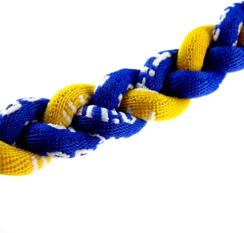 Miniatura 18 de MapofBeauty Dos colores moda tres trenzado cuerda Tornado collar