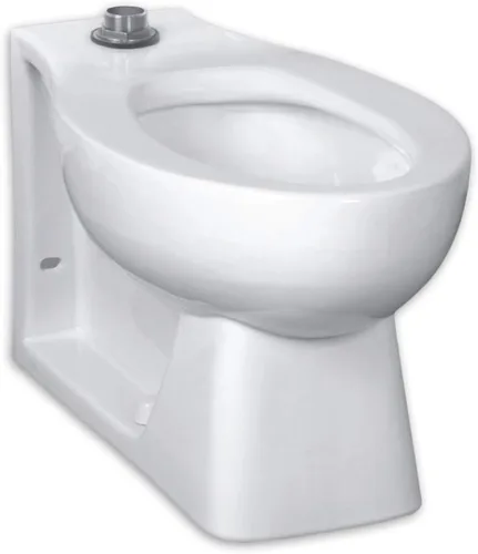 American Standard 3313.001.020 Huron HET - Cuenco superior alargado de altura derecha con lengüetas Everclean y bandeja de cama, color blanco, 19.25
