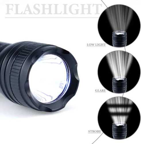 Miniatura 4 de Encendedor de doble arco impermeable al aire libre con linterna LED brillante USB recargable de plasma de arco encendedor a prueba de viento sin