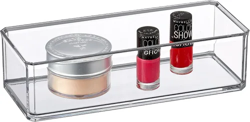 Miniatura 2 de Amazing Abby - Glamour - Organizador de maquillaje acrílico con 1 compartimento, soporte de lápiz labial de plástico transparente, solución perfecta