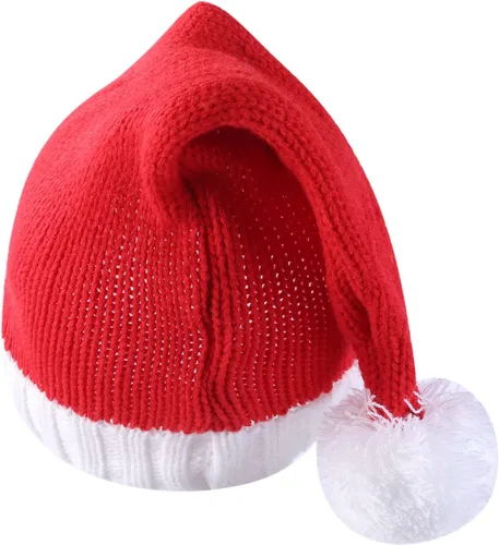 Miniatura 2 de 2 gorros de punto de Navidad para padres e hijos, gorro de Papá Noel para adultos, bebés, invierno, cálido, gorro de calavera para fiestas
