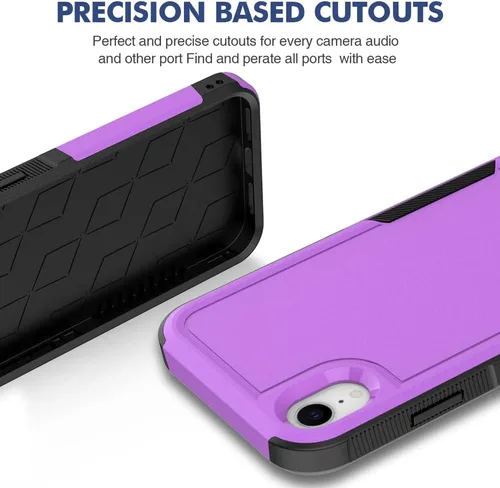 Miniatura 327 de Jeylly Funda para iPhone SE/Funda para iPhone 5S, Exterior de Plástico Duro que Absorbe Golpes + Interior de Silicona de Goma Defensor contra