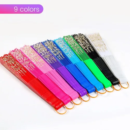 Miniatura 6 de INNOLIFE Abanico de mano plegable español con patrón retro para mujeres, abanico plegable chino de mano para fiestas, baile, bodas y decoración