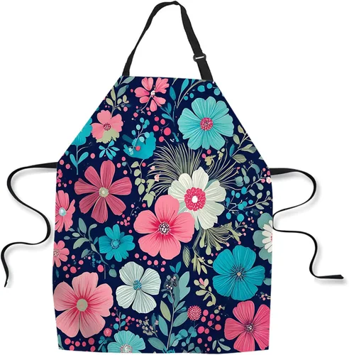 Miniatura 17 de Delantal de Cocina de Cocina Tiburón Marino Verde Delantal de Cocina para Hornear Chef Delantal Impermeable para Mujeres Hombres 31X27 Pulgadas
