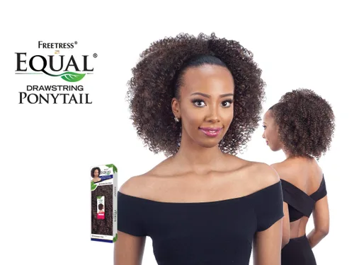 Miniatura 3 de Cola de caballo con cordón de pelo sintético Freetress Equal Bohemian Afro (1)