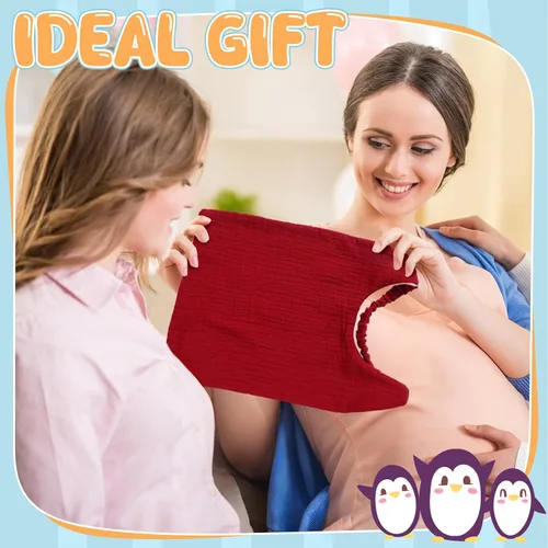 Miniatura 6 de Shyyween 8 Pack Muslin Bibs Elastic Band Adjustable Bandana Drool Bibs Double Gauze Cotton Pullover for Teething Drooling