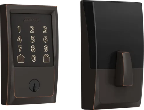 Miniatura 23 de Schlage - Cerradura inteligente Wi-Fi de codificación con borde Camelot en bronce envejecido