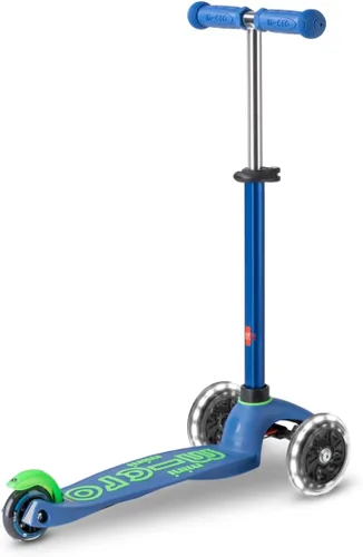 Miniatura 4 de Micro Kickboard Mini scooter LED para niños de 2 a 5 años Niños de hasta 110 libras Diseño de 3 ruedas inclinadas para dirigir Barra en T
