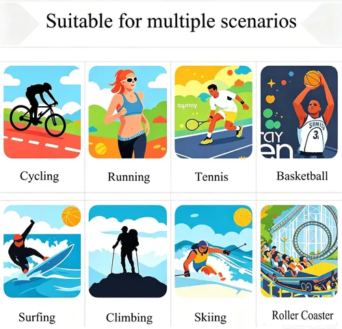Miniatura 8 de KSACLE Correa ajustable para lentes, paquete de 4 correas para anteojos sin cola, retenedor de cuerda de ajuste universal, lentes de sol deportivos