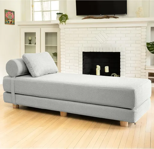 Miniatura 12 de Jaxx Avida Daybed - Tumbona plegable con colchón de espuma viscoelástica de primera calidad tamaño Queen - Fabricado en los Estados Unidos - Premium