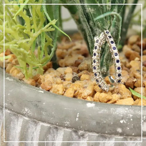 Miniatura 3 de Dazzlingrock Collection Pendientes de aro para mujer, 0,25 quilates, plata de ley