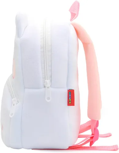 Miniatura 4 de Mochila escolar para niños de 2 a 4 años de edad (gato blanco)