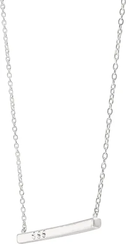 Miniatura 2 de Silpada Collar con colgante de línea punteada con cristales en plata de ley, 18 pulgadas + 2 pulgadas