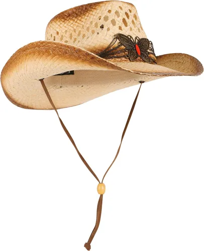 Miniatura 5 de Sombrero vaquero de paja con banda decorada, para disfraces de niños, de Simplicity