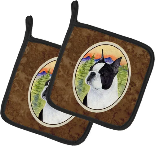 Miniatura 15 de Caroline's Treasures SS8617PTHD - Juego de soportes para ollas de cocina resistentes al calor, almohadillas calientes para horno para cocinar, Husky