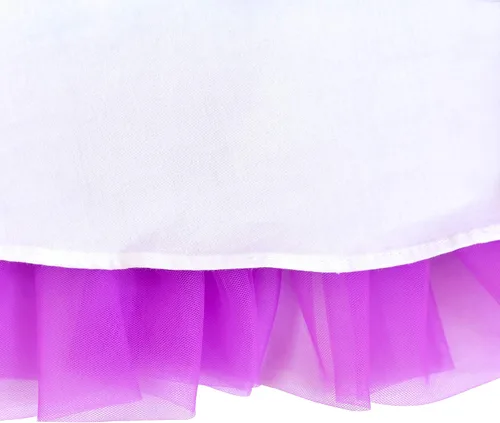 Miniatura 5 de Sunny Fashion Vestido de princesa con volados para niñas, con estampado de torta de cumpleaños
