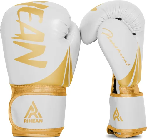 Miniatura 10 de Elite Training Gloves for Men, Women & Kids 10-16oz. Ideal for Boxing, MMA, Muay Thai, Kickboxing - 3.0 Victory Series Victory Negro y Oro